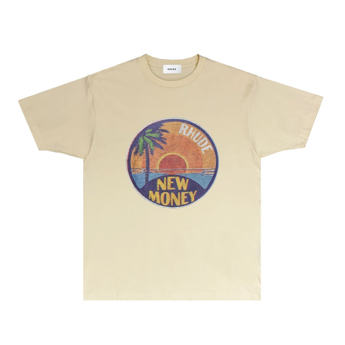 Rhude T-shirts Printed Trendy Pure Cotton