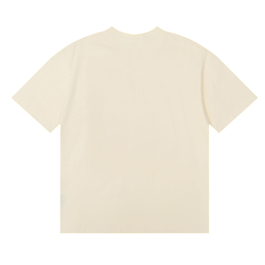 Rhude T-shirts Morocco Seaview Sailing Print Cotton Casual Short Sleeves Men and Women