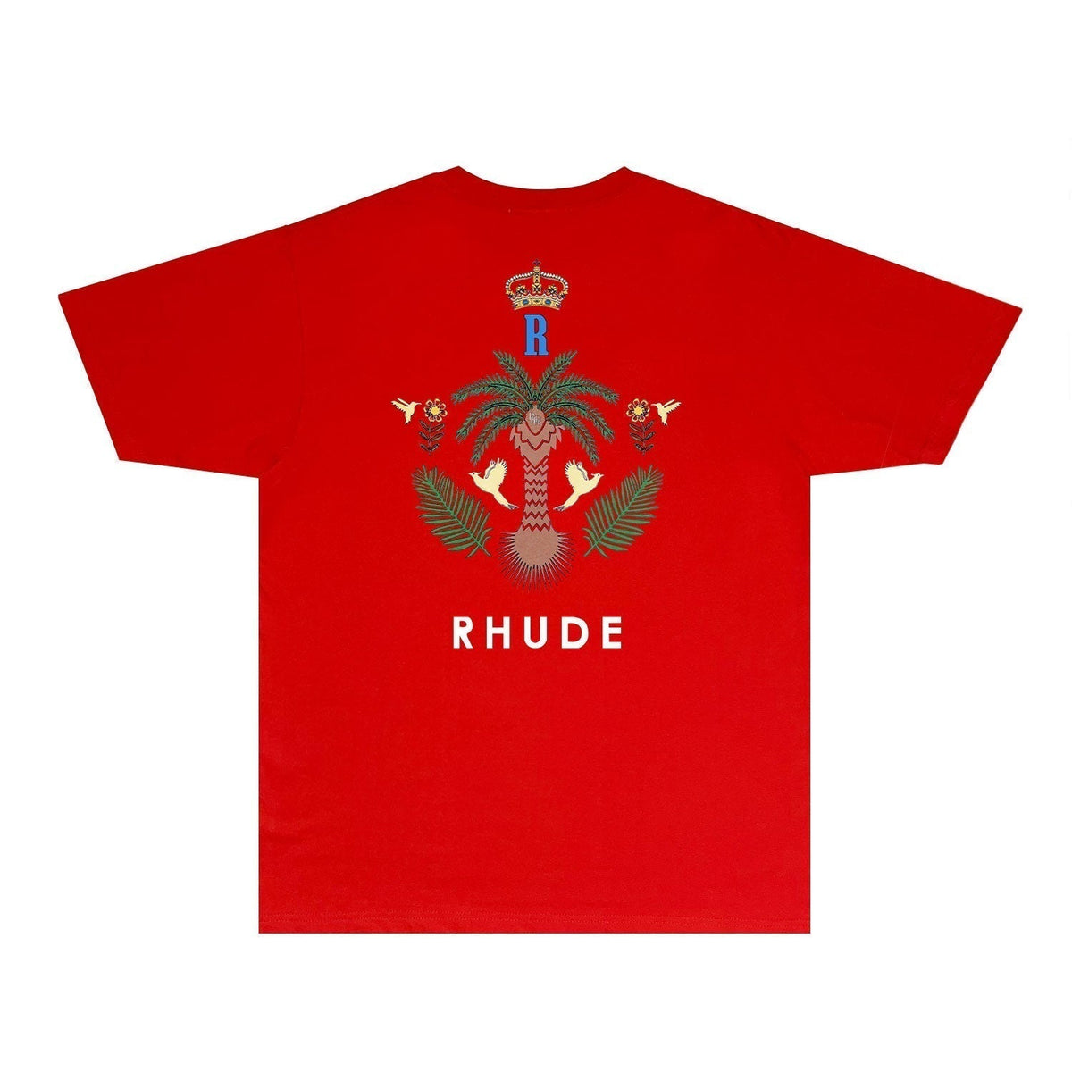 Rhude T-shirts Printed Trendy Pure Cotton