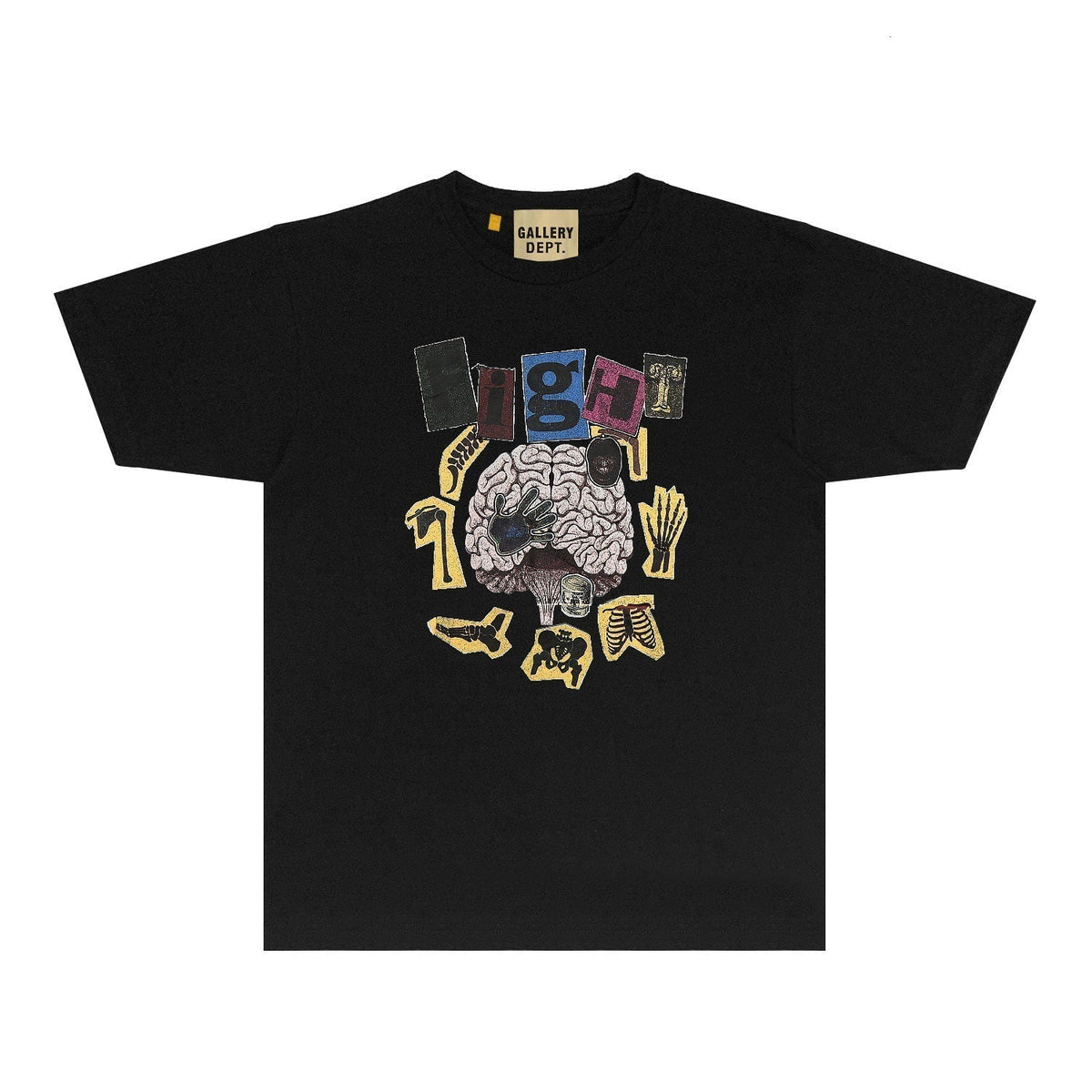 Gallery Dept T Shirt Retro Printed Loose Short-Sleeved Shirt