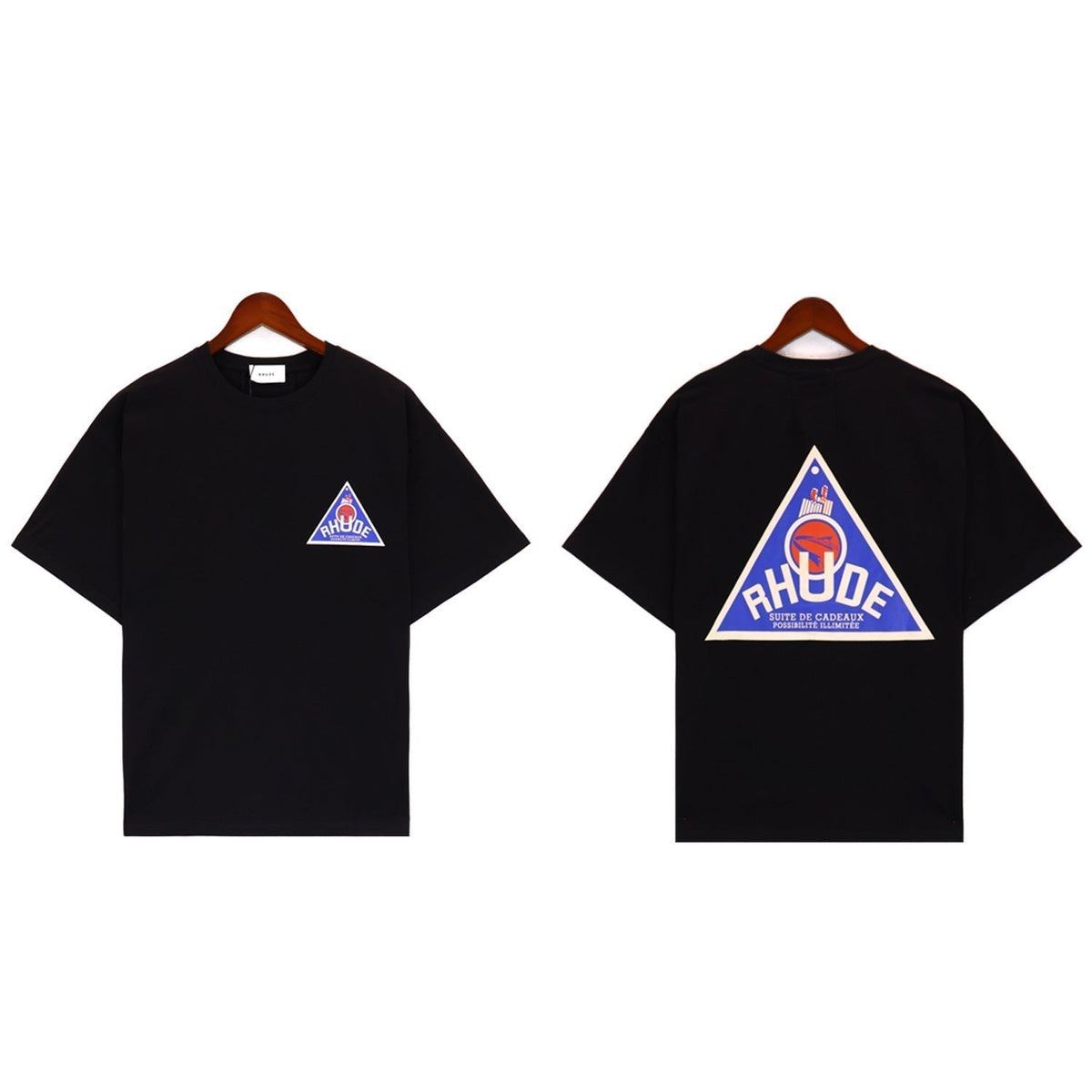Rhude T-shirt Micro Label Alphabet Slogan Pattern Printed Short Sleeve T-shirt
