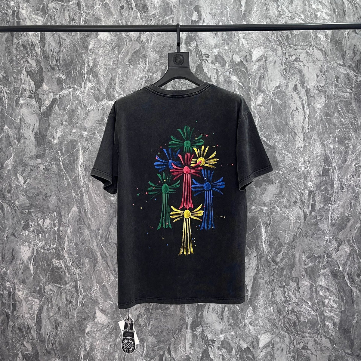 Chrome Heart T Shirts Croix Summer Trend Brand Short Sleeve Street